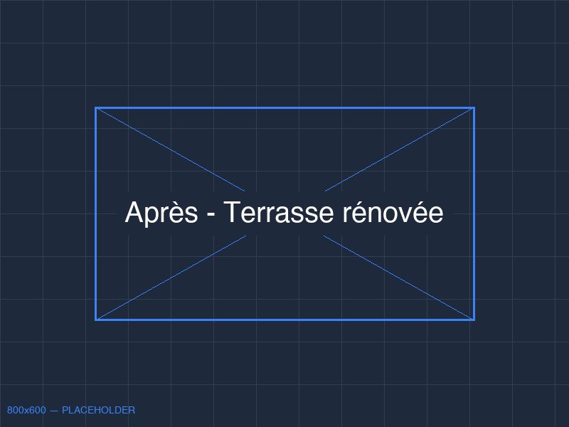 Terrasse bois après dégrisage et saturation