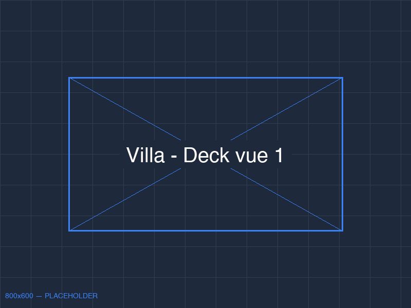 Terrasse d'une villa avec vue sur le lac de Hossegor